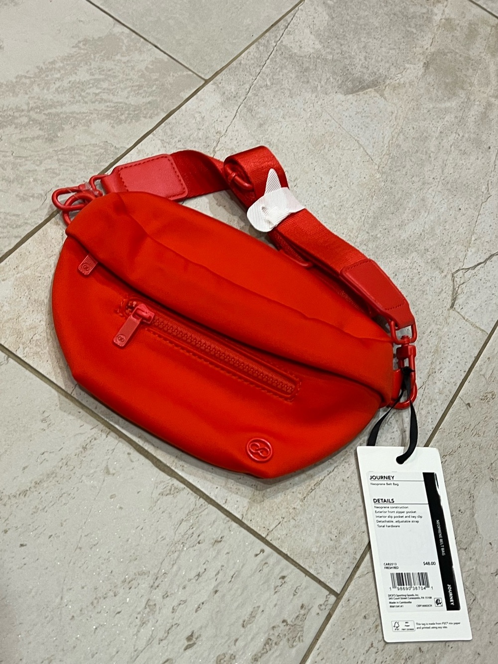 CALIA Journey Neoprene Belt Bag bright Fresh Red